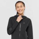 Salomon Bonatti 2.5L Womens Waterproof Jacket - Black/Mallard Blue - M