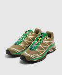 Salomon S Lab XT-6 Sneaker (Dried Herb/Deep Lichen Green/Bright Green - 4)