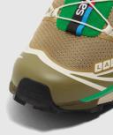 Salomon S Lab XT-6 Sneaker (Dried Herb/Deep Lichen Green/Bright Green - 4)