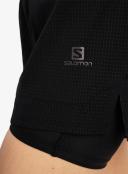 Salomon Sense Aero 2 in 1 Womens Running Shorts - Black - M