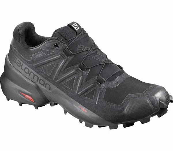 Salomon Speedcross 5 GTX Mens Trail Running Shoes - Black/Black/Phantom - 13US