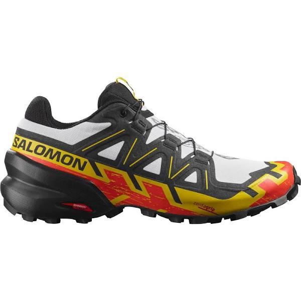 Salomon Speedcross 6 Men's Shoe US 8 White Black Empire Yellow
