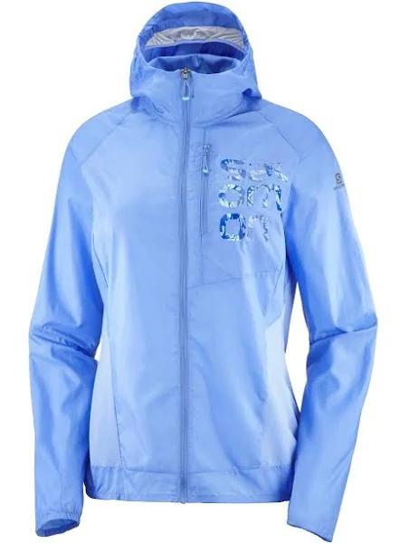 Salomon Womens Bonatti Cross FZ Hoodie Jacket - L / Provence