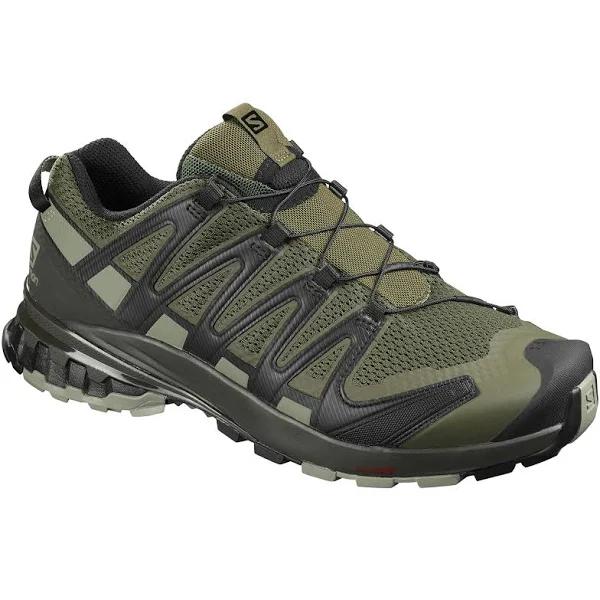 Salomon XA Pro 3D V8 Wide Trail Running Shoes Green Black - 46