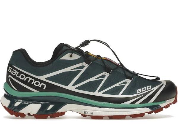 Salomon XT-6 Deep Teal Biking Red