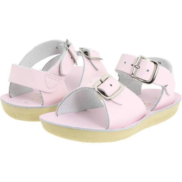 Salt Water Sandals Sun-San Surfer Sandals - Shiny Pink Youth 1