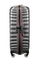 Samsonite Lite-Shock Sport 75cm Suitcase Eclipse Grey/Red