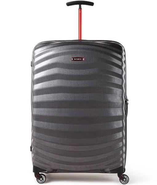 Samsonite Lite-Shock Sport 75cm Suitcase Eclipse Grey/Red