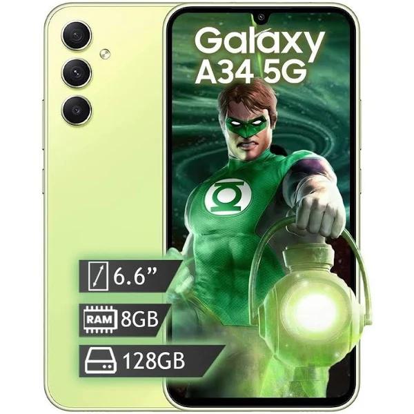 Samsung Galaxy A34 (A346E DSN) (128GB+8GB, Lime)