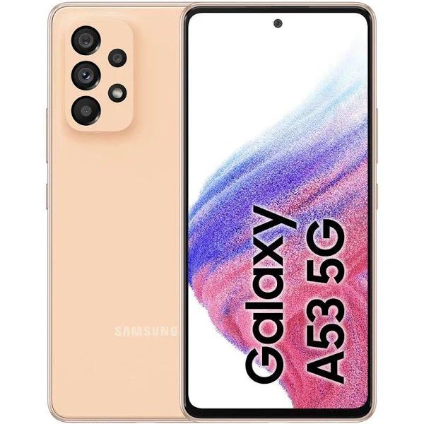 Samsung Galaxy A53 5G (A536E-DS) (128GB/8GB, Awesome Peach)