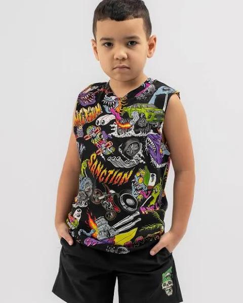 Sanction Toddlers' Monstered Muscle Tank Top | Size 04