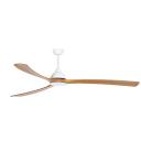 Sanctuary 70" DC Ceiling Fan White & Teak