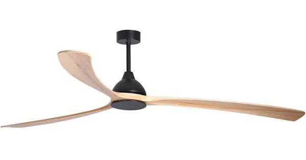 Sanctuary 92" DC Ceiling Fan Black & Natural