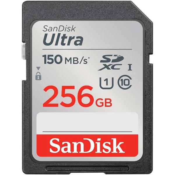 SanDisk 256GB Ultra UHS-I SDXC Memory Card (150MB/s)