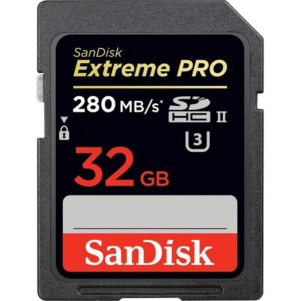 SanDisk Extreme Pro 32GB SDSDXPB-032G (280MB/s) SDHC Memory Card