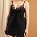 Sans Complexe Précieuse Plus Size Short Chemise Nightie - Black - M