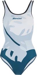 Santini Maui Womens Tri-Swimsuit Teal X-Small