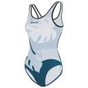 Santini Maui Womens Tri-Swimsuit Teal X-Small