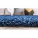 Sapphire Blue Solid Shag Rug 10 ft Runner