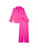 Satin Long Pajama Set , Pink, Largereg - Women's Pajamas Sets - Victoria's Secret