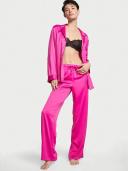 Satin Long Pajama Set , Pink, Smallreg - Women's Pajamas Sets - Victoria's Secret