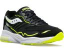 Saucony 3D Grid Hurricane Acid Yellow Shoes - Size 10 - Black/Acid Yellow