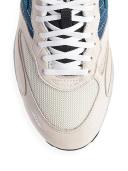 Saucony 3D Grid Hurricane Shoes - Size 13 - Cream/Blue