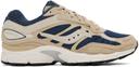 Saucony Beige & Navy ProGrid Omni 9 Sneakers