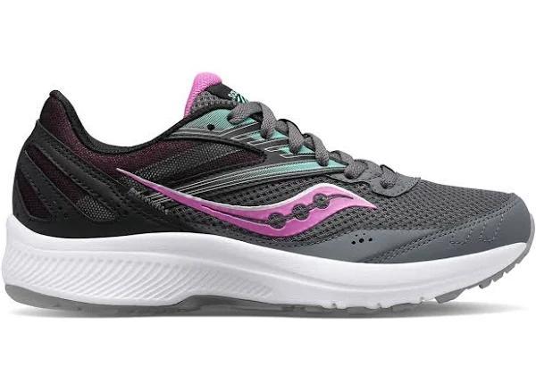 Saucony Cohesion 15 Wide Shoe - Shadows/Razzle - Womens - Ladies - US 8.5