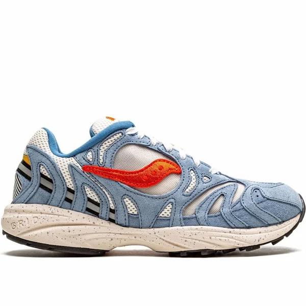 Saucony Grid Azura 2000 Shoes - Size 4 - Blue/Orange