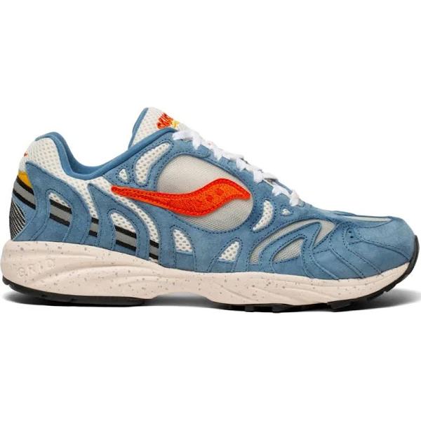 Saucony Grid Azura 2000 Shoes - Size 5.5 - Blue/Orange