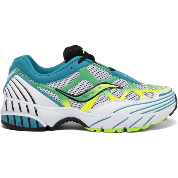 Saucony Grid Web Mutant Shoes - Size 13 - White/Citron