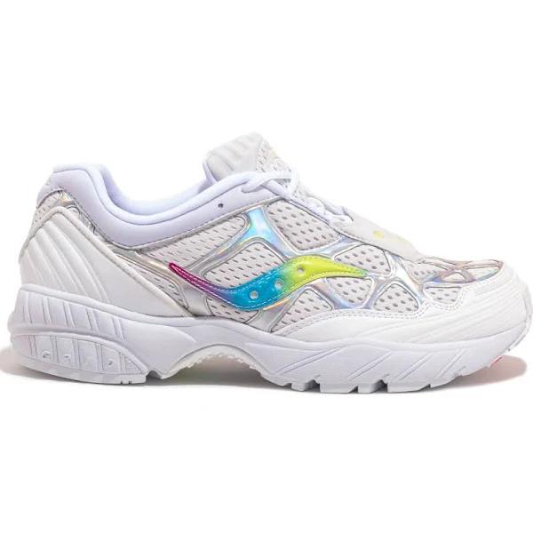 Saucony Grid Web Shoes - Size 10.5 - White/Iridescent