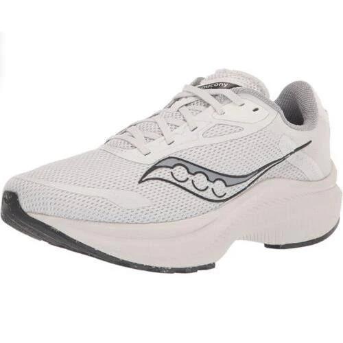 Saucony Men`s Axon 3 Running Sneakers Shoes Fog/ Black Size 13