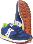 Saucony Originals Jazz Original Shoes Electric Blue Lime Green - 44.5