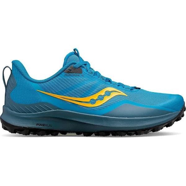 Saucony Peregrine 12 Blue Yellow Running Shoes 49 - EUR