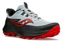 Saucony Peregrine 13 Shoes Grey Green Yellow - 45
