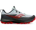 Saucony Peregrine 13 Shoes Grey Green Yellow - 45