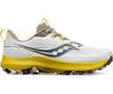 Saucony Peregrine 13 Shoes Grey Yellow - 41