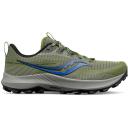 Saucony Peregrine 13 Shoes Khaki Green Blue - 47