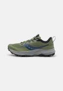 Saucony Peregrine 13 Shoes Khaki Green Blue - 47