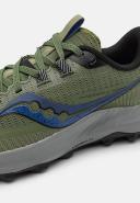 Saucony Peregrine 13 Shoes Khaki Green Blue - 47