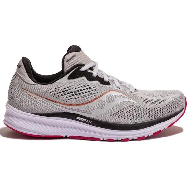 Saucony Ride 14 6.5 , Fog/Cherry (Women's)