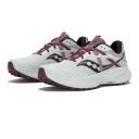 Saucony Ride 15 TR Shoes Women Light Grey Dark Red - 40.5