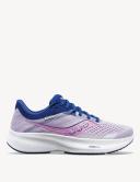 Saucony Ride 16 Shoes Grey Blue Pink Women - 38