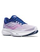 Saucony Ride 16 Shoes Grey Blue Pink Women - 38