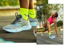 Saucony Ride 16 Shoes Grey Blue Pink Women - 38