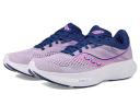 Saucony Ride 16 Shoes Grey Blue Pink Women - 38