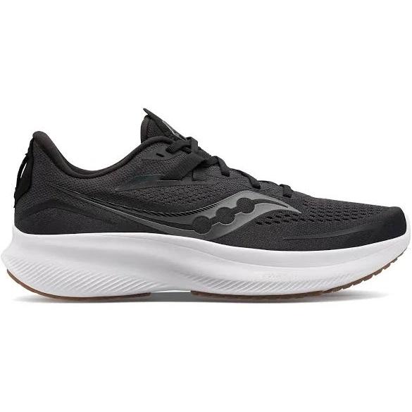 Saucony Women's Ride 15 Running Shoes, Size 9.5, Black/White