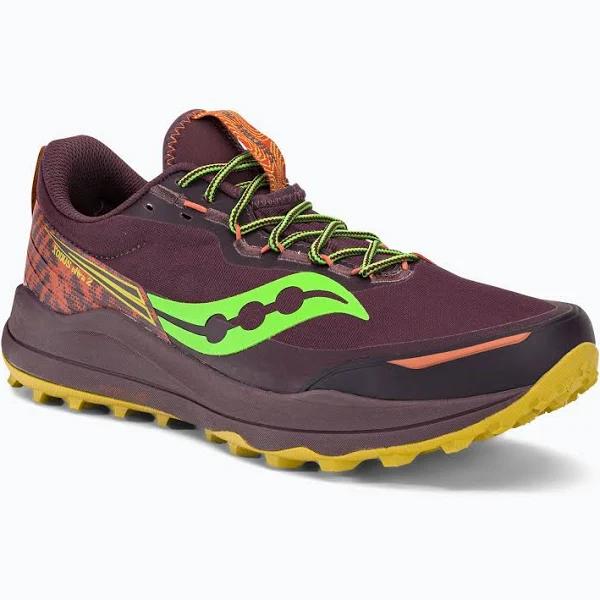 Saucony Xodus Ultra 2 Shoes Maroon Green - 42.5